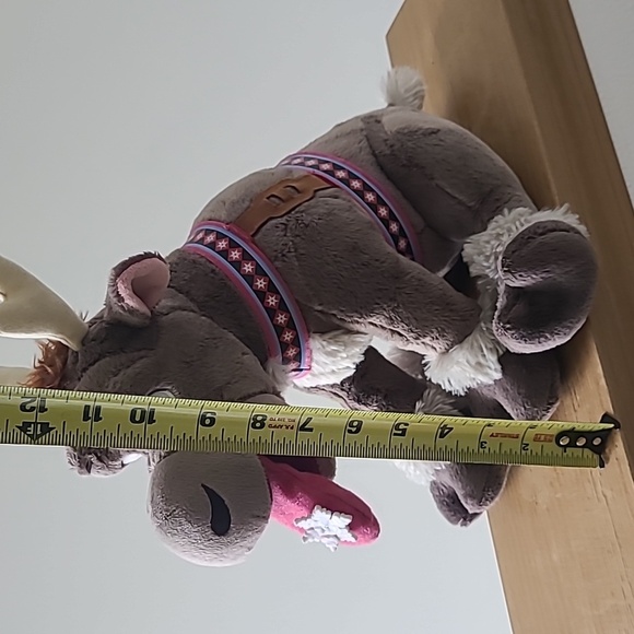 Disney Frozen Sven Gray and Pink Stuffed Reindeer with Antlers - Picture 6 of 6